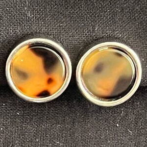Faux Tortoise Shell Earrings